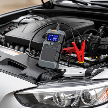 Jump Starter+ air compressor منفاخ +  جامب ستارتر للبطارية