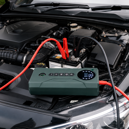 Jump Starter + air compressor منفاخ + جامب ستارتر للبطارية