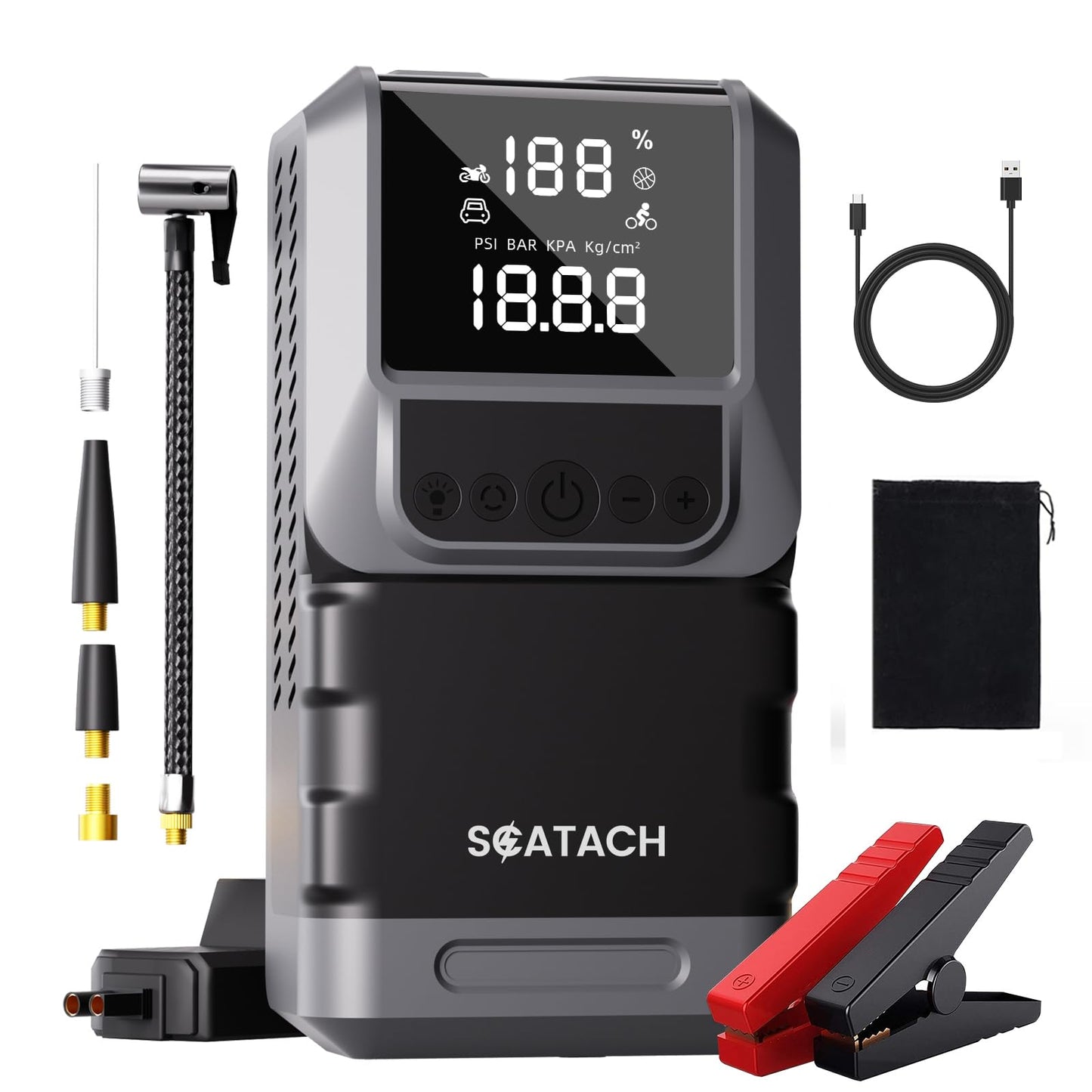 Jump starter+compressor SC