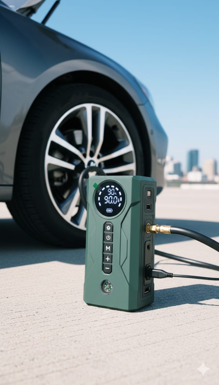 Jump Starter + air compressor